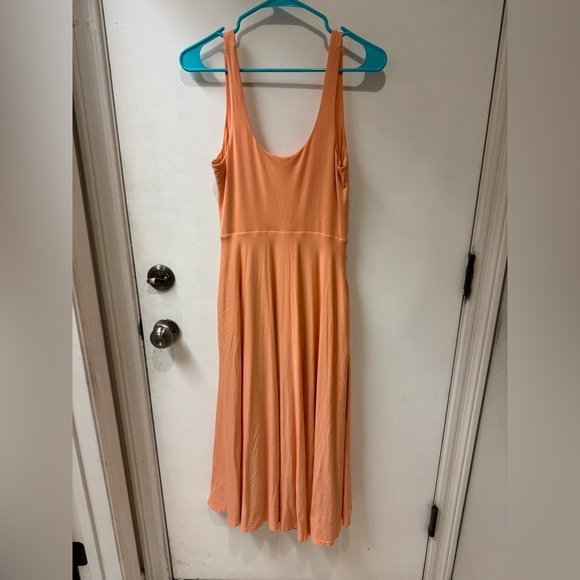 Athleta Women's Cactus Peach Sleeveless Santorini Midi Dress Size small - Picture 4 of 7